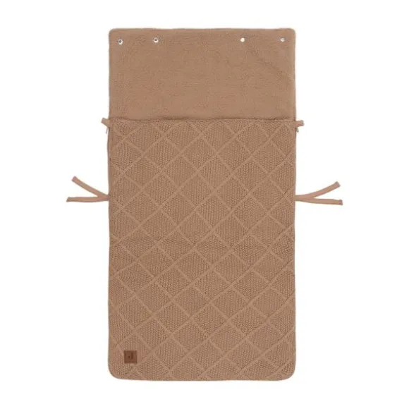 Jollein Voetenzak 3/5 Punts - Groep 0+ - Check Knit - Biscuit