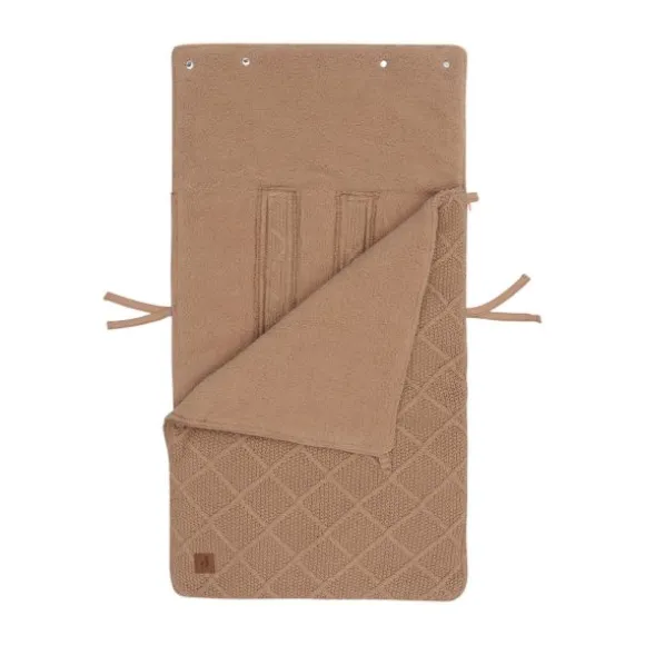 Jollein Voetenzak 3/5 Punts - Groep 0+ - Check Knit - Biscuit