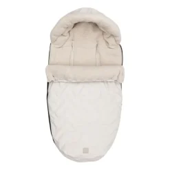 Jollein Voetenzak Buggy/Kinderwagen Embossed – Milky Coffee