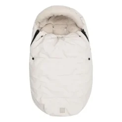 Jollein Voetenzak Groep 0+ 3/5 punts gordel - Embossed - Milky Coffee