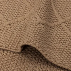 Jollein Wiegdeken Check Knit Oatmeal 75 x 100 cm