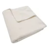 Jollein Wiegdeken Cosy Knit Ivory / Velvet 75 x 100 cm
