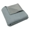 Jollein Wiegdeken Cosy Knit Sea Green / Velvet 75 x 100 cm