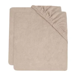 Jollein Wieghoeslaken Jersey Olive Green 40/50 x 80/90 cm 2-Pack