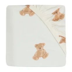 Jollein Wieghoeslaken Jersey 40 x 80/90 cm Teddy Bear