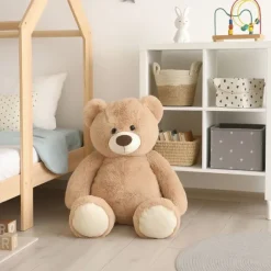 JollyPlush Knuffelbeer - 100 cm - Lichtbruin