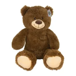 JollyPlush Knuffelbeer - 50 cm - Donkerbruin