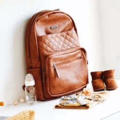 Kidzroom Diaperbackpack Popular Pip Cognac