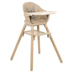 Kikkaboo Kinderstoel 2 in 1 Woody Beige