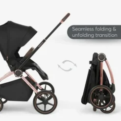 Kikkaboo Kinderwagen 2 in 1 Kara Zwart