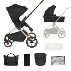 Kikkaboo Kinderwagen 2 in 1 Kara Zwart