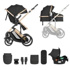 Kikkaboo Kinderwagen 3 in 1 Darling Leger Groen