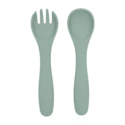 Kikkaboo Vork En Lepel - Platina Siliconen - Zand