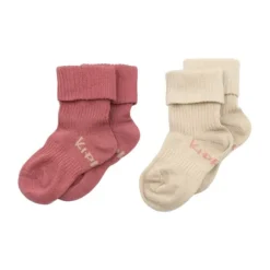 KipKep Blijf-Sokjes Dusty Clay   12-18mnd 2-Pack 12-18 maanden