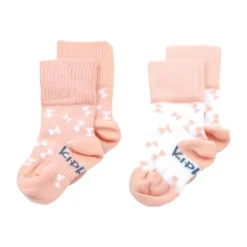KipKep Blijf-Sokjes Dusty Clay   12-18mnd 2-Pack 12-18 maanden