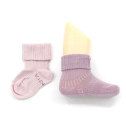 KipKep Blijf-Sokjes Dusty Clay   12-18mnd 2-Pack 12-18 maanden
