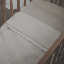 Koeka Ledikantdeken Cotton Fleece Wafel Amsterdam Sand