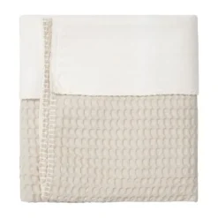 Koeka Ledikantdeken Cotton Fleece Wafel Amsterdam Sand