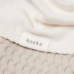Koeka Ledikantdeken Cotton Fleece Wafel Amsterdam Sand