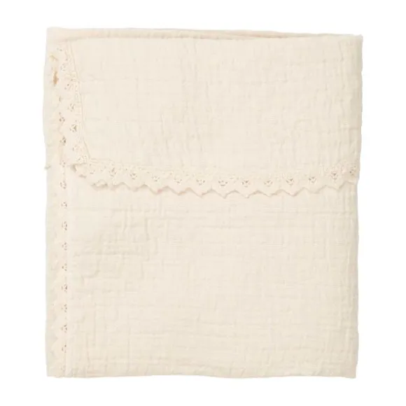 Koeka Ledikantdeken Lace Elba Natural 100 x 150 cm