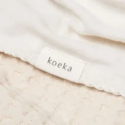 Koeka Wiegdeken Cotton Fleece Wafel Amsterdam Sand