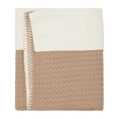 Koeka Wiegdeken Cotton Fleece Wafel Amsterdam Sand