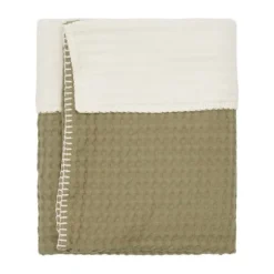Koeka Wiegdeken Cotton Fleece Wafel Amsterdam Sand
