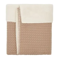 Koeka Wiegdeken Wafel/Teddy Oslo Sand/Pebble