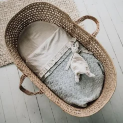 Koeka Wieglaken En Hoeslaken Set Ruffle Faro Sage