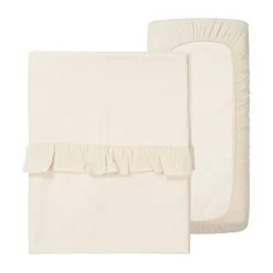 Koeka Wieglaken En Hoeslaken Set Ruffle Faro Sage