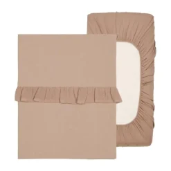Koeka Wieglaken En Hoeslaken Set Ruffle Faro Sage