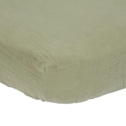 Little Dutch Hoeslaken Hydrofiel Wieg 40 x 80 Olive