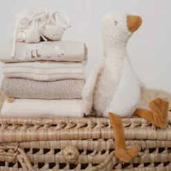Little Dutch Little Goose Korte Mouw Romper - Maat 50 - Beige