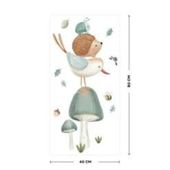 Little Dutch Muurstickers Forest Friends 40 x 80 cm