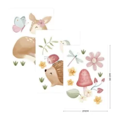 Little Dutch Muurstickers Fairy Garden - 3x A4 Size Sheets