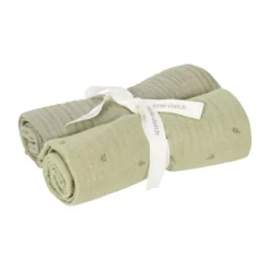 Little Dutch Pure Swaddle Doeken - Set van 2 - Hydrofiel - 70 x 70 cm - Sage