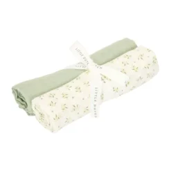 Little Dutch Swaddle Doeken Hydrofiel Blueberry Leaves & Sage 70 x 70 cm (Set van 2)