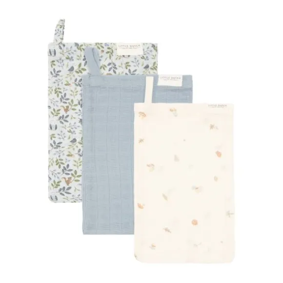 Little Dutch Washandjes Hydrofiel Forest Friends (Set van 3)