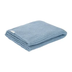 Little Dutch Wiegdeken Gebreid Pure Denim Blue 70 x 100 cm