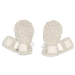 Lodger Mittens Teddy Fleece Beige 0-12M
