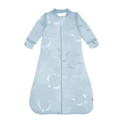 Lodger Slaapzak Hopper Met Afristbare Mouwen - Maat 86/98 - Matcha Blue Fogg