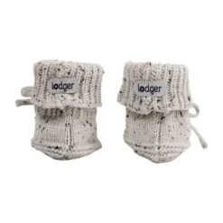 Lodger Slofjes Gebreid Met Kabel - 0-6 mnd - Buffalo