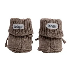 Lodger Slofjes Gebreid Met Kabel - 0-6 mnd - Buffalo