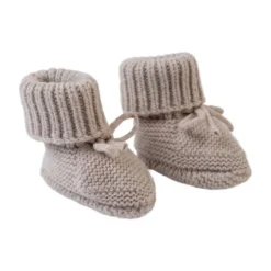 Lodger Slofjes Merino Wool Beige 6-12M