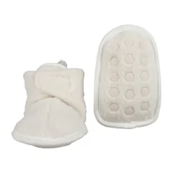 Lodger Slofjes Teddy Fleece Cloud Dancer 0-3M