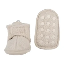 Lodger Slofjes Teddy Fleece Birch 0-3M