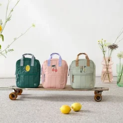 Lässig Little Gang Mini Backpack Square - Dark Green