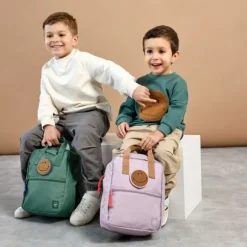 Lässig Little Gang Mini Backpack Square - Dark Green