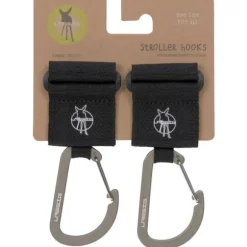 Lässig Stroller Hooks Met Karabijnhaak Black 2-Pack
