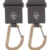 Lässig Stroller Hooks Met Karabijnhaak Antrhraciet 2-Pack